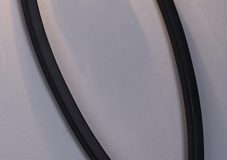 Aplique de pared de 2 luces con lámpara de anillo ovalado de media columna de cristal moderno de lujo 