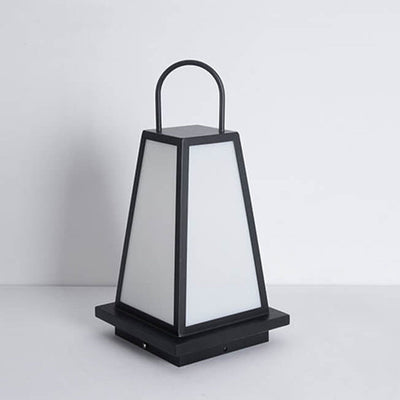 Simple Acrylic Stainless Steel Lantern Outdoor Waterproof Lawn Floor Lamp
