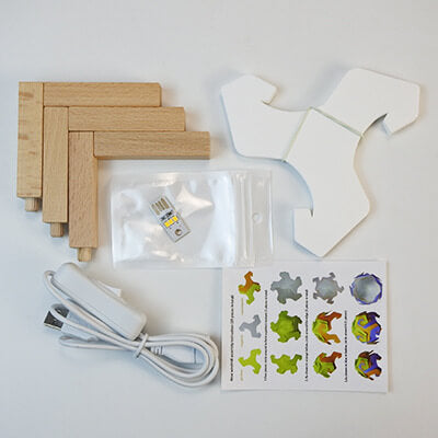 DIY Mondlampe LED Nachtlicht USB Dekorative Tischlampe 