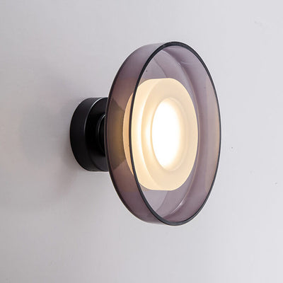 مصباح حائط LED زجاجي دائري بتصميم قديم من الشمال 