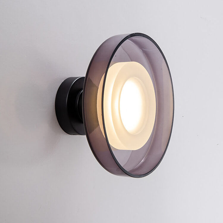 مصباح حائط LED زجاجي دائري بتصميم قديم من الشمال 
