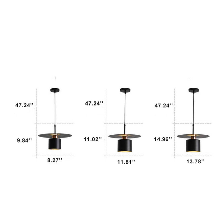 Modern Creative Cylinder Shade Metal 1-Light LED Pendant Light