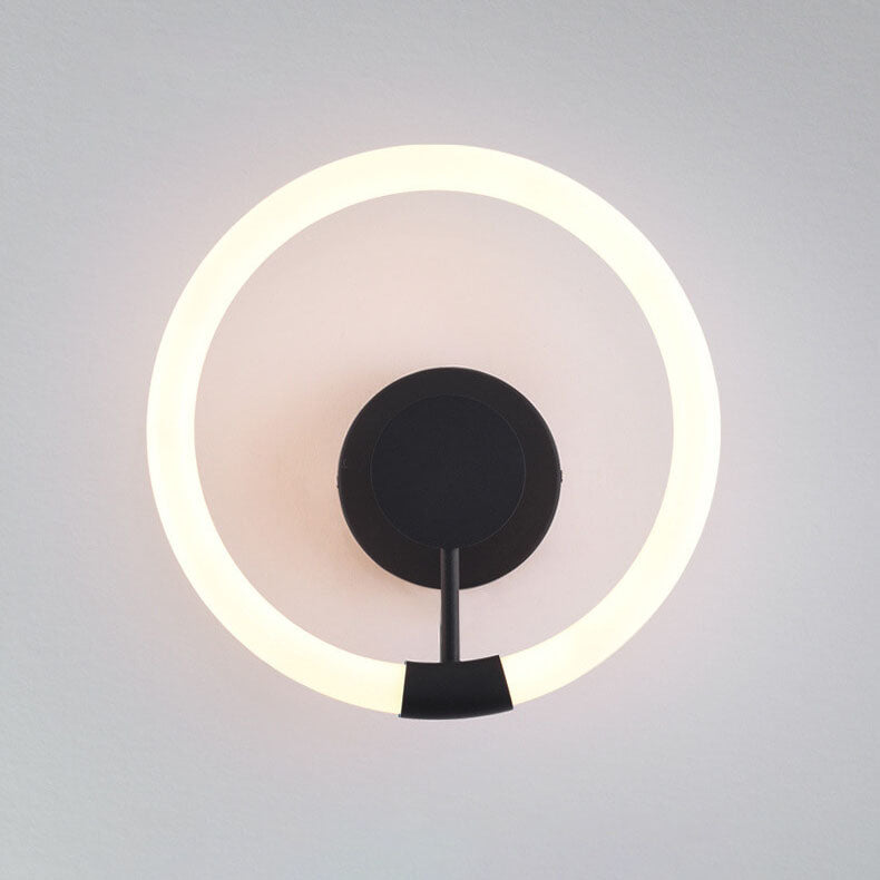 Zeitgenössische Einfachheit Kreis Acryl Schatten LED Wand Leuchte Lampe Für Schlafzimmer 