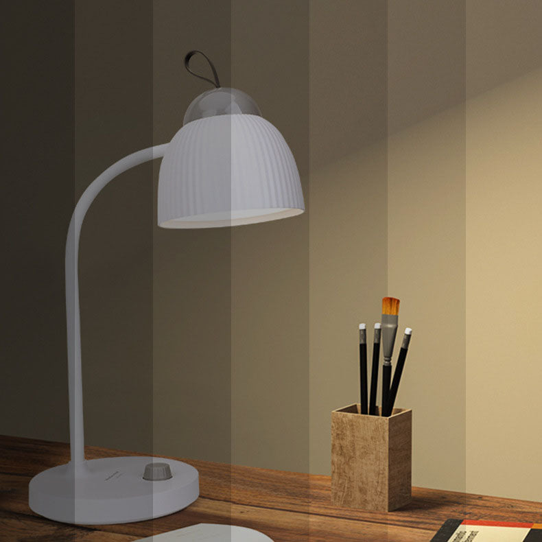 Lampe de table LED rechargeable par USB de protection oculaire de tuyau de couleur unie moderne 