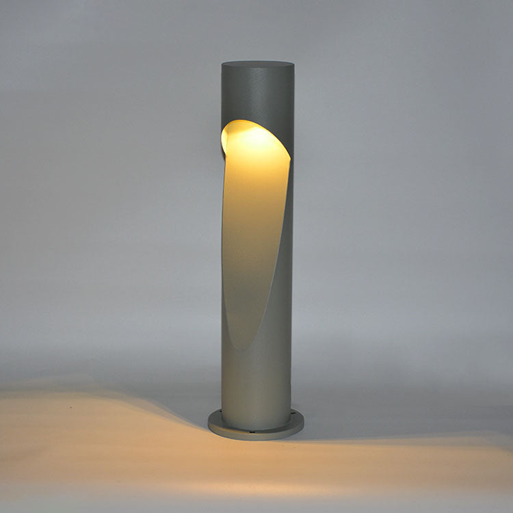 Contemporary Creative Column Geometric Hollow LED Outdoor Waterproof Lawn Landscape Light For Garden