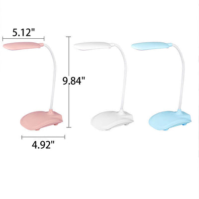 Lampe de bureau tactile LED rechargeable colorée et pliable créative 