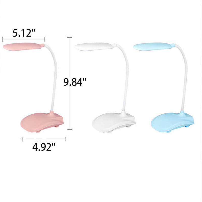 Lampe de bureau tactile LED rechargeable colorée et pliable créative 