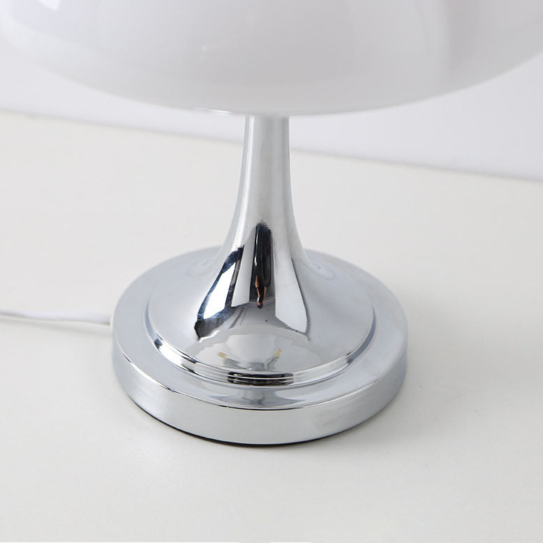 Modern Mushroom Glass Iron Plating 4-Light Table Lamp