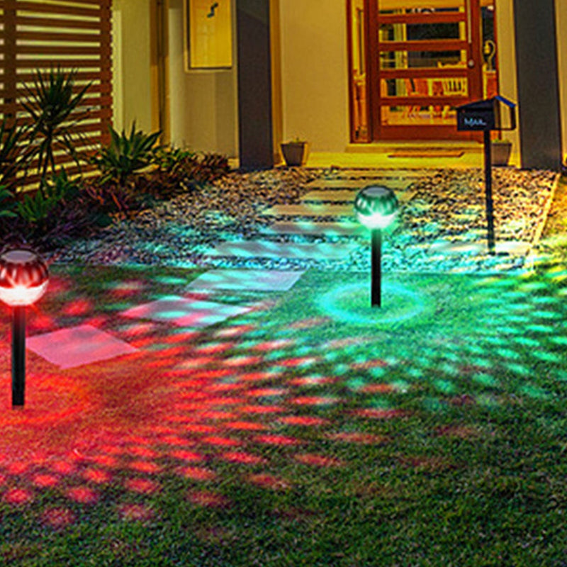 Modern Round Waterproof Solar LED Garden Lawn Light Outdoor Light