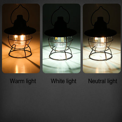 Outdoor Vintage Camping Light Horse Light Rechargeable Portable Camping Light