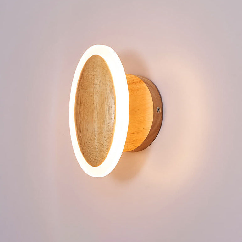 Moderne minimalistische ovale LED-Deckenleuchte mit halber Einbauleuchte 