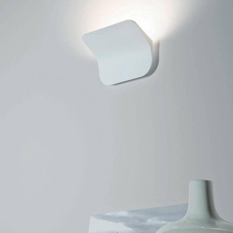 Nordic Simple Square Flat Bending LED Wall Sconce Lamp