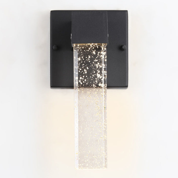 Modern Minimalist Bubble Crystal Square LED Outdoor Waterproof Wall Sconce Lamp For Outdoor Patio