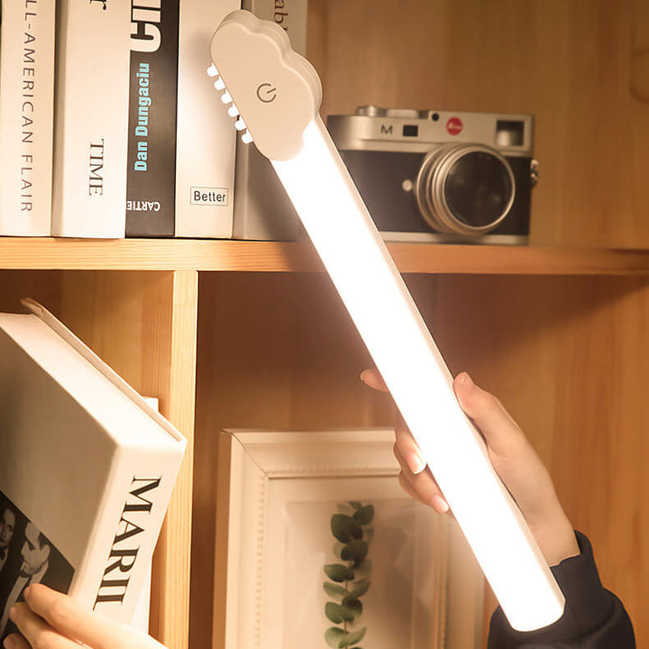 Lámpara de pared LED recargable de tubo simple con protección ocular 