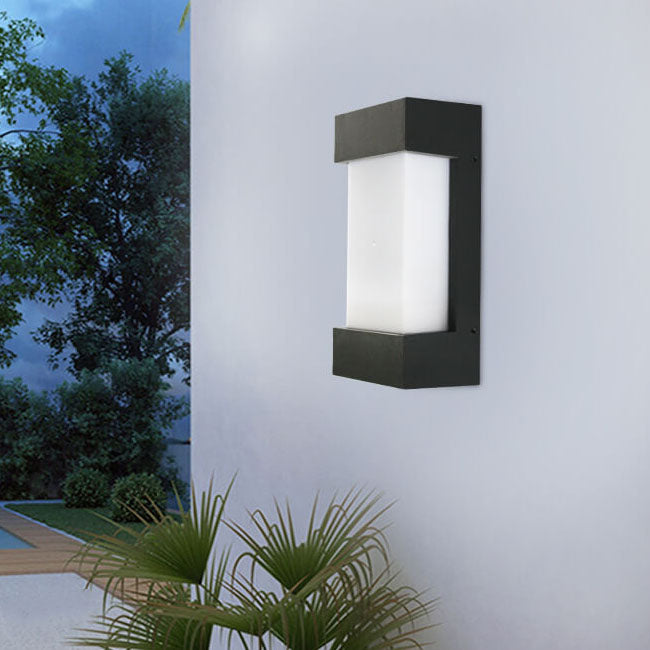 Modern Simple Square Acrylic Outdoor Waterproof LED Wall Sconce Lamp