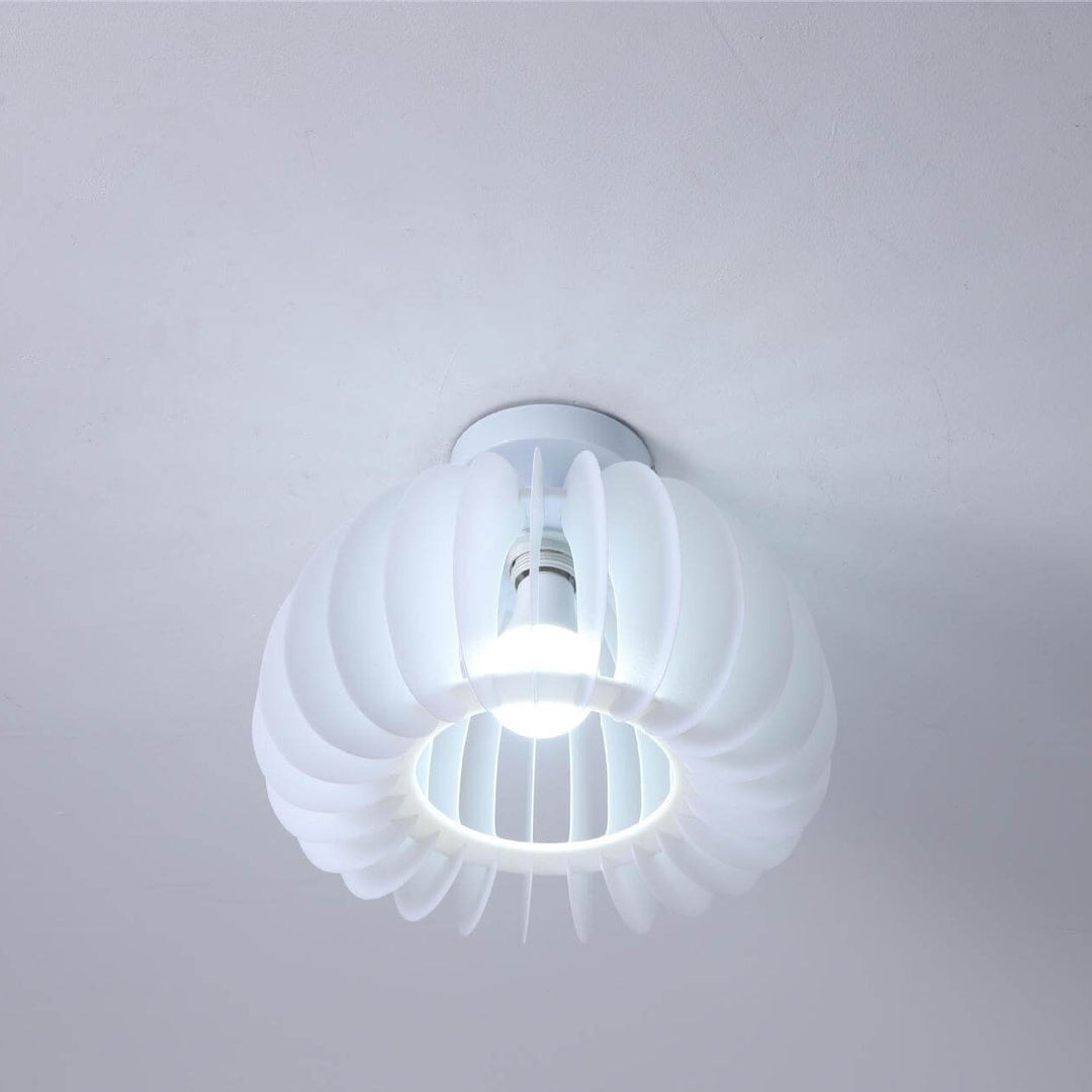 Luz de techo empotrada de 1 luz de acrílico en forma de calabaza moderna y simple 