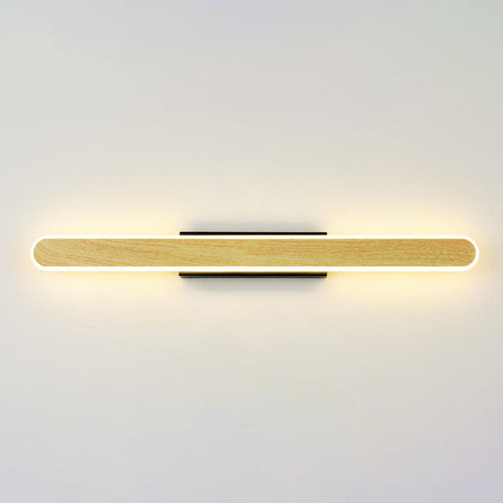 Skandinavische moderne minimalistische Holz-LED-Waschtischleuchte Wandleuchte 