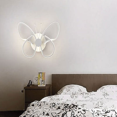 Modern Minimalist Butterfly Design Aluminum LED Wall Sconce Lamp