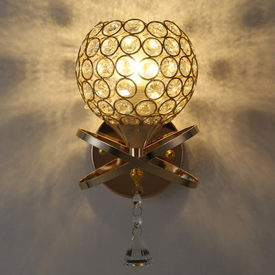 Creative Minimalist Crystal 1-Light Wall Sconce Lamp