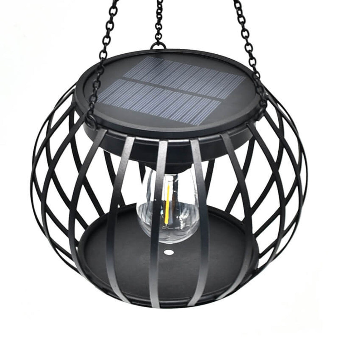 Conception de lanterne citrouille solaire LED lumière décorative suspendue pour extérieur 