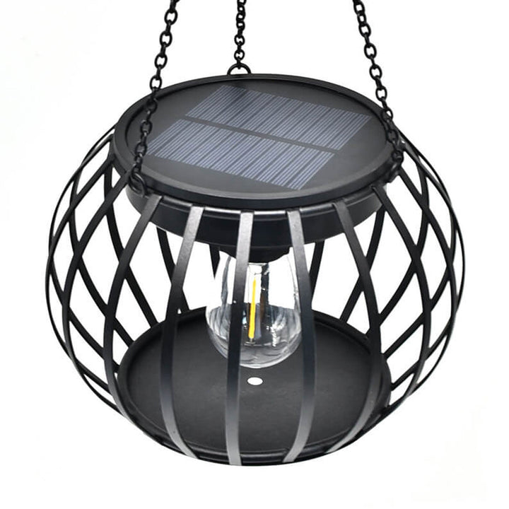 Conception de lanterne citrouille solaire LED lumière décorative suspendue pour extérieur 