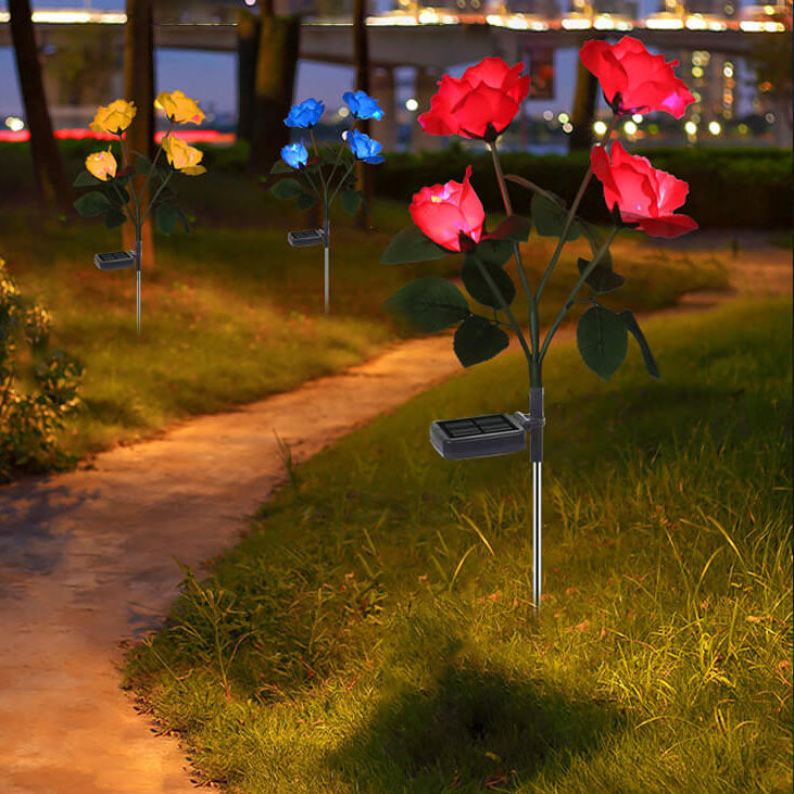 Solar Rose LED Outdoor Rasen Dekorative Bodensteckerleuchte 