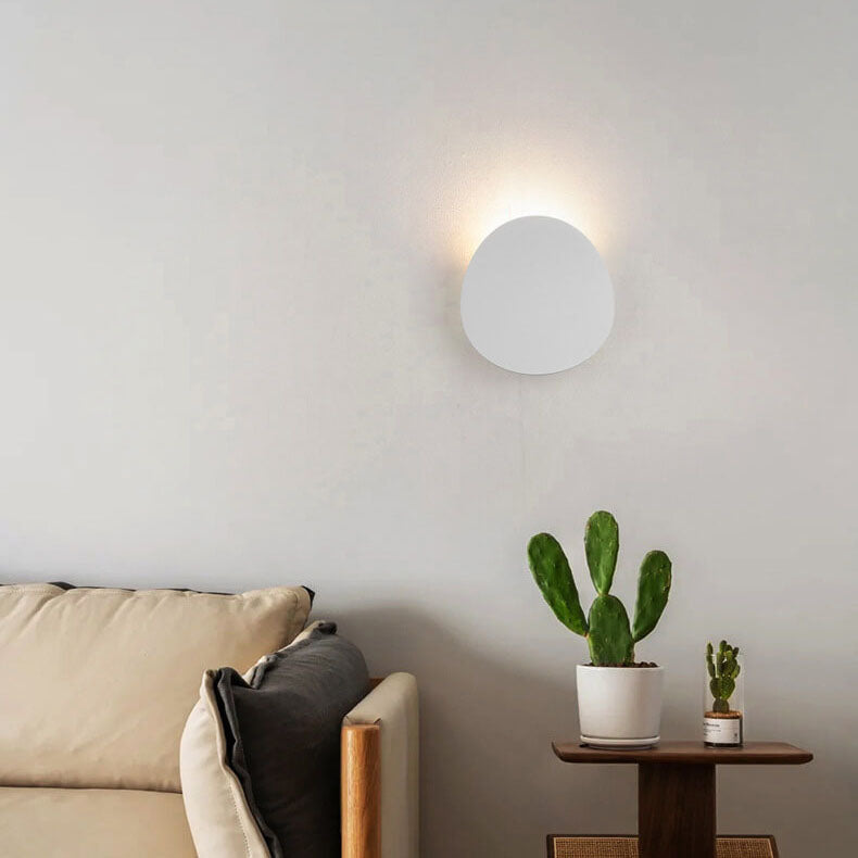 Minimalist Round 1-Light LED Indoor Outdoor Wall Sconce Lamp