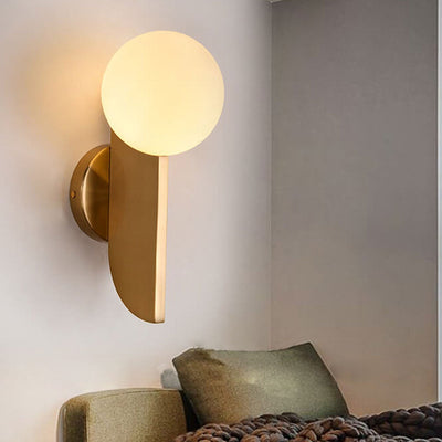 Nordic Simple Modern Ball Lamp Shade 1-Light Wall Sconce Lamp