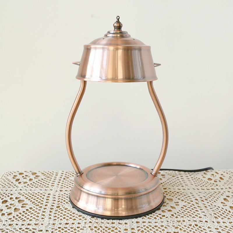 Retro Light Luxury Metal Lantern Melting Wax Table Lamp