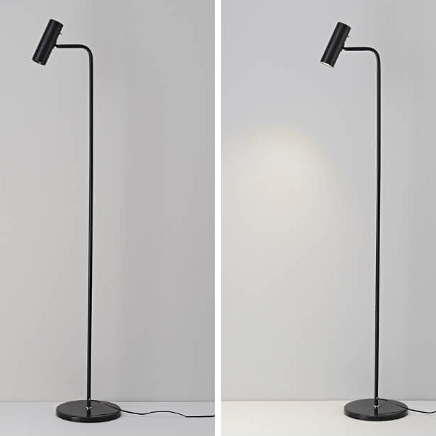 Industrial Iron Simple Lamp Base Adjustable LED Standing Floor Lamp