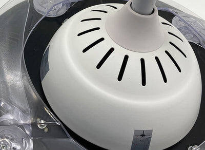 Nordic Invisible Fan Round Design LED Downrods Deckenventilator Licht