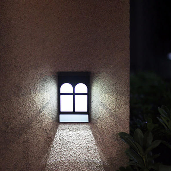 Solar Outdoor Fence Square RGB Farbe LED Zaun Wandlampe 