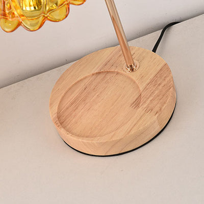 Lampe de table à une lumière Nordic Classical Bellflower en cire fondue 