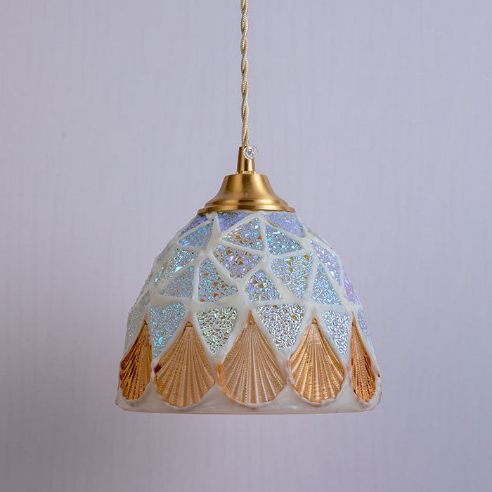 Nordic Vintage Colorful Shell 1-Licht Pendelleuchte 