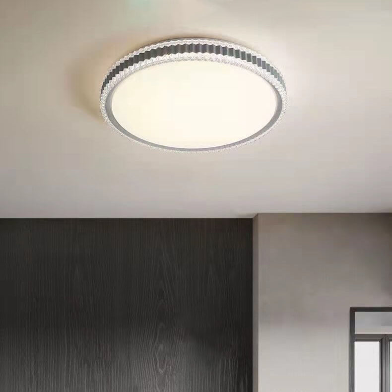 Nordic Light Luxury Round Simple LED Flush Mount Light