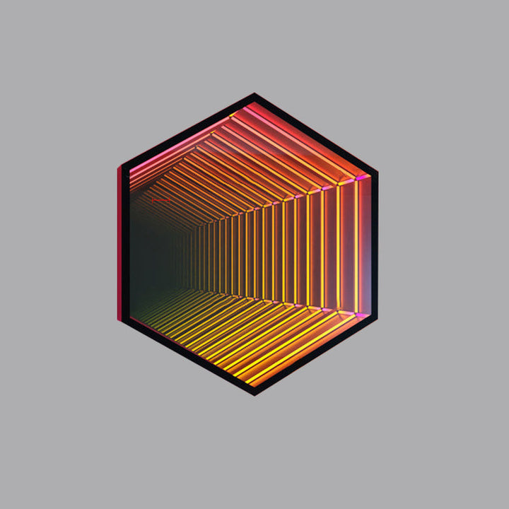 Lampe murale décorative créative à LED hexagonale/octogonale RVB 