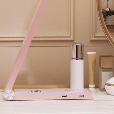 Intelligent Creative Triangle Wireless Charging Rotating Touch LED Desk Lamp