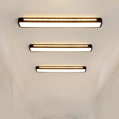 Nordic Minimalist Long LED Flush Mount Ceiling Light