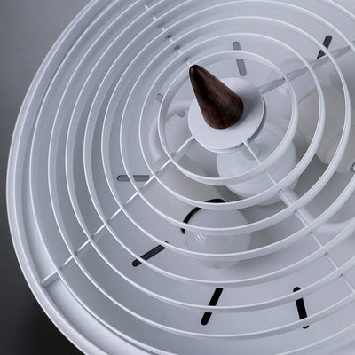 Industrielles Eisen Mehrere Japanische Stil Walnuss Ausziehbare 1-Licht Pendelleuchte 