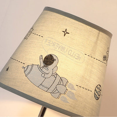 Modern Minimalist Space Astronaut Children's Resin Wrought Iron 1-Light Table Lamp