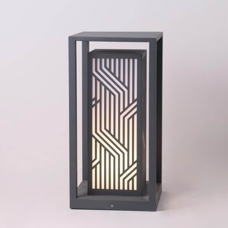 Modern Minimalist Square Line Design Outdoor Waterproof Landscape Path Light