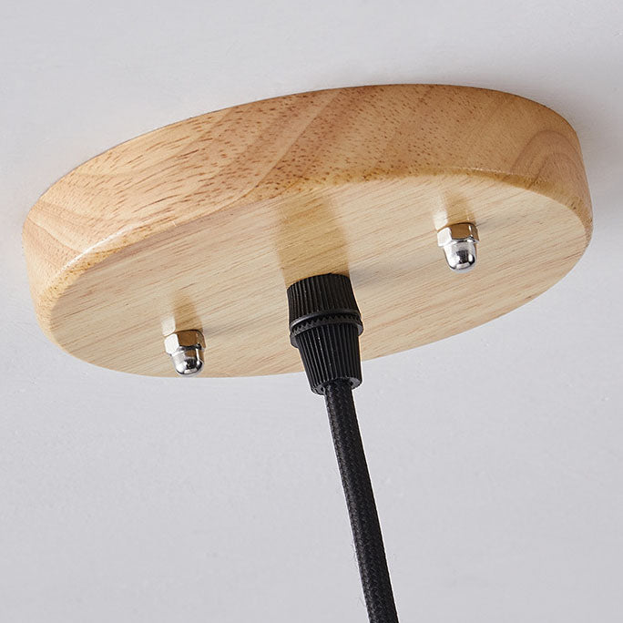 Japanese Minimal Wabi-sabi Log Color 1-Light Pendant Light