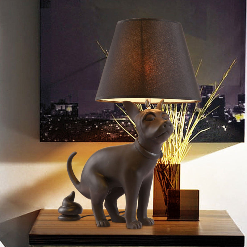 Moderne kreative LED-Tischlampe aus Hundeharz