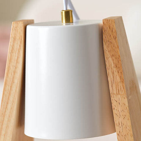 Lámpara de Mesa de Cera Derretida de 1 Luz de Tronco de Hierro de Cono Simple Japonés 