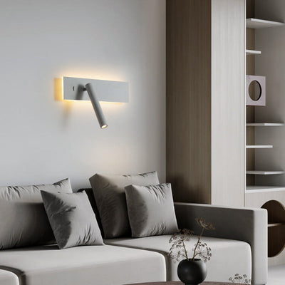 Minimalist Creative Rectangular Rotating Spotlight LED Wall Sconce Lamp