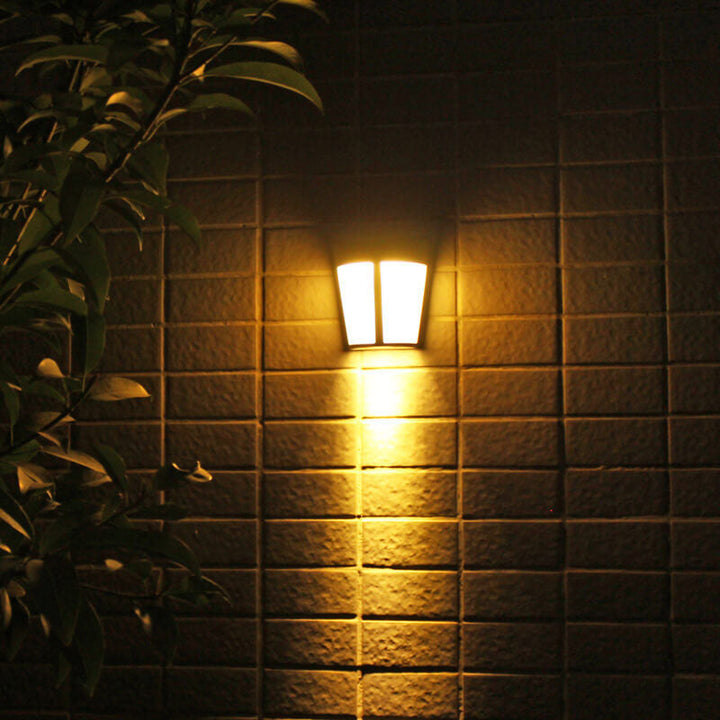 Solar-Halbzylinder-LED-Außen-Gartenzaun-Wandleuchte 