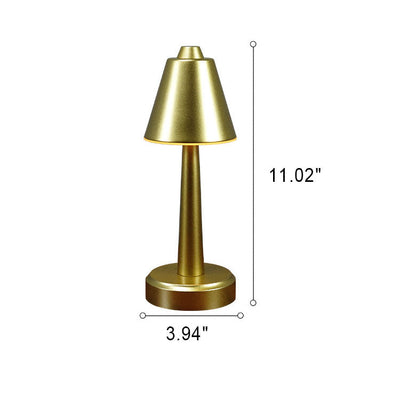 Retro Creative Metal Cone Touch USB LED Table Lamp