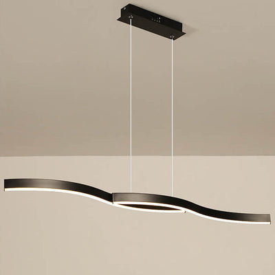 Modern Simplicity Curved Line Design Island Light LED Creative Chandelier