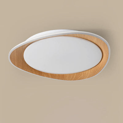 ضوء السقف المثبت بشكل مسطح LED بتصميم حبيبات خشبية حديثة وبسيطة 