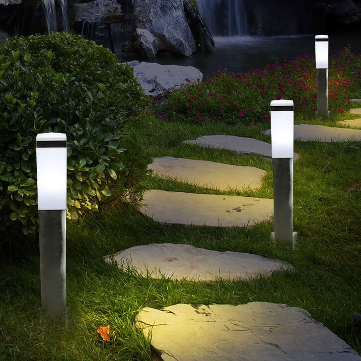 ضوء مسار LED مقاوم للماء عمود مربع حديقة خارجية 